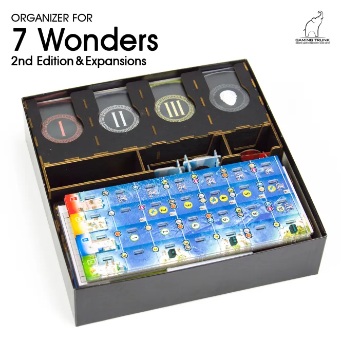 Wonderment Organizer 2nd Edition for 7 Wonders Second Edition