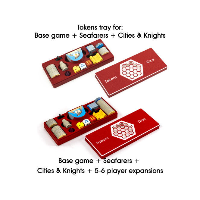 Settlers Organizer | Seafarers, Cities & knights | 5-6 Player Extensions | STL, 3MF Files only | 3d Printing files Settlers Organizer | Seafarers, Cities & knights | 5-6 Player Extensions | STL, 3MF Files only | 3d Printing files
