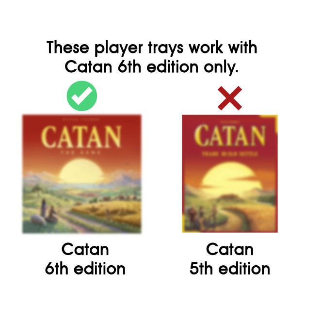 Player Trays for Catan 6th Edition by Gaming Trunk Player Trays for Catan 6th Edition by Gaming Trunk