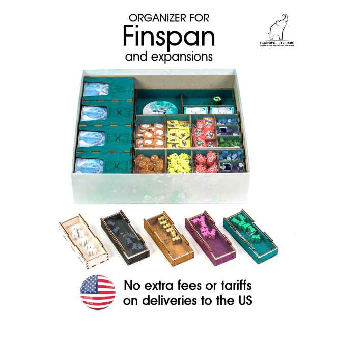 Fin Organizer for Finspan | Rev 2 by Gaming Trunk