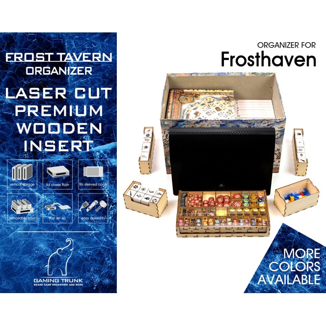 Frost Tavern Organizer w/o Map Tiles Tray for Frosthaven Frost Tavern Organizer w/o Map Tiles Tray for Frosthaven