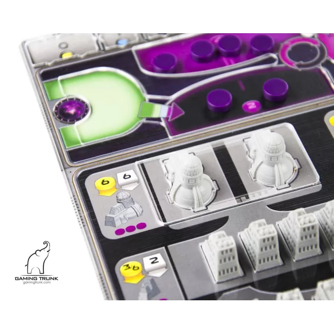Acrylic overlays for the Gaia Project player board Acrylic overlays for the Gaia Project player board