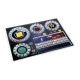 Acrylic overlay without backboard for Terraforming Mars player mats. Design 3 - CIRCLES