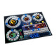 Acrylic overlay without backboard for Terraforming Mars player mats. Design 3 - CIRCLES