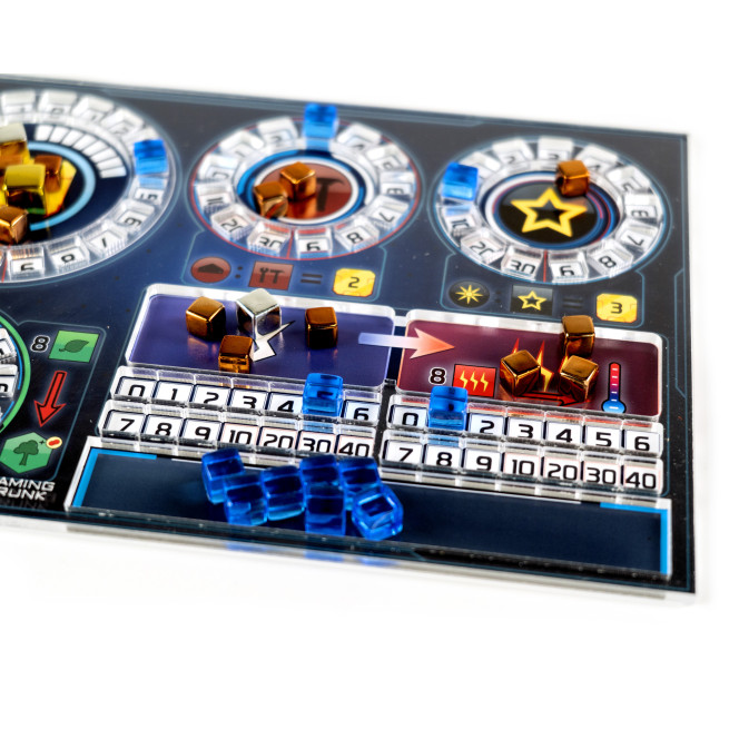 Acrylic overlay without backboard for Terraforming Mars player mats. Design 3 - CIRCLES Acrylic overlay without backboard for Terraforming Mars player mats. Design 3 - CIRCLES