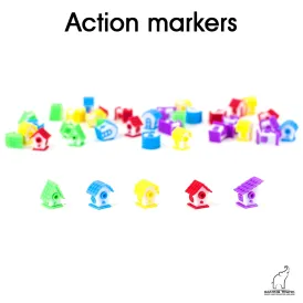 Action markers compatible with Wingspan Action markers compatible with Wingspan
